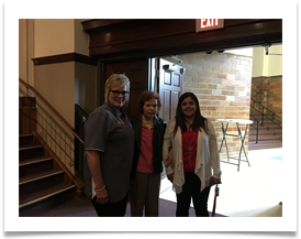 Raqui with Principal Lori Doyle and Laura Araiza
